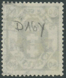 80 Pfennig Staatswappen mit Aufdruck "D M", Wasserzeichen 2 Y - ...