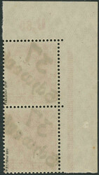 SCHWERIN, senkrechtes Paar vom Eckrand oben links im Plattendruck ...