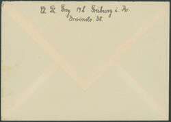 30 Pfennig Rotes Kreuz, waagerechtes Paar als portogerechte ...