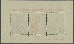 Blockausgabe "Exportmesse Hannover", mit liegendem statt stehendem ...