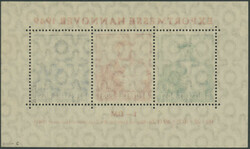 Blockausgabe "Exportmesse Hannover", 30 Pfennig ...