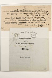1820-1867 ca., rund 90 unfrankierte und frankierte Belege, dabei ...