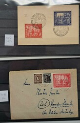 1946, Kontrollrat Stephan Mi.Nr. 965-966 mit Plattenfehlern, zusammen ...