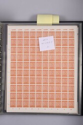 1945-1946, über 1500 Schalterbogen bzw. -teile in 13 Alben mit ...