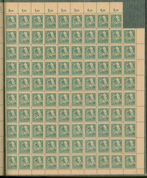 1945-1948, ein großer Bogenposten OPD-Ausgaben mit Dutzenden von ...