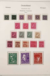 1945-1949. Postfrische und im Anhang auch gestempelte Sammlung im ...