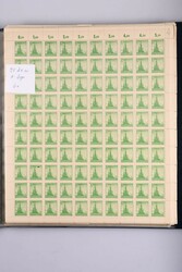 1945, 5 Pfg Tannen, 370 postfrische Schalterbogen in 5 Alben, dabei ...