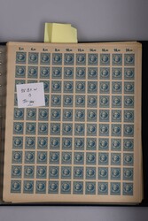 1945, 20 Pfg Goethe, 160 Schalterbogen in 2 Alben, dabei die ...