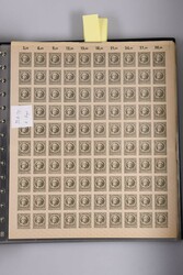 1945, 30 Pfg Goethe ungezähnt, 30 Schalterbogen bzw. große ...