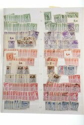 1945-1949, reichhaltig und sortenreich in 2 dicken Lagerbüchern, ...