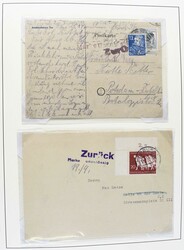 1949-1990, POSTKRIEG im OST-WEST-Postverkehr, großes Album mit ...