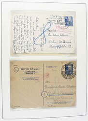 1949-1990, POSTKRIEG im OST-WEST-Postverkehr, großes Album mit ...