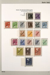 1948-1990. Postfrische, in den Hauptnummern offensichtlich komplette ...