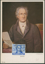 1948-1953, kleines Konvolut von acht meist gelaufenen Ersttagsbriefen ...