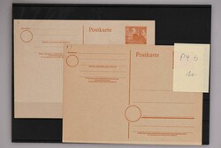 1949-1990, über 750 ungebrauchte Ganzsachen ex P 2-138 mit über 140 ...