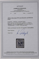 1945-1949. Postfrische und gestempelte Sammlung auf Vordruckblättern ...