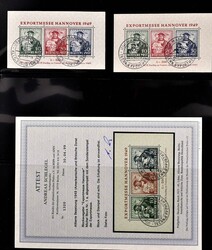 1949, spezialisierte Sammlung Blockausabe "Exportmesse Hannover", ...