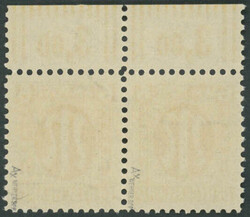 6 Pfg gelborange deutscher Druck in Zähnung 11 per 54 in ...