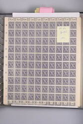 1945, 3 Pfg deutscher Druck grauviolett, über 900 postfrische ...