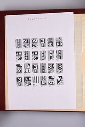 1945, 3 Pfg deutscher Druck grauviolett, 30 Schalterbogen im Album, ...