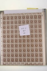 1945, 10 Pfg deutscher Druck, über 500 Schalterbogen in 12 ...