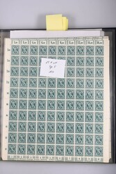 1945, 16 Pfg deutscher Druck, über 490 Schalterbogen in 4 Alben, ...