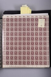 1945, 60 Pfg deutscher Druck, über 450 Schalterbogen bzw. -teile in ...