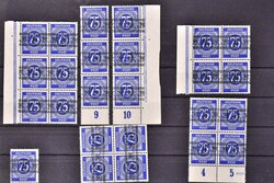 Band & Netzaufdrucke auf Kontrollratsausgabe und Zifffer, ca. 600 ...