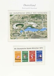 1949-1980. Postfrische, in den Hauptnummern offensichtlich komplette ...