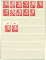 1949, postfrische Erstausgaben ab Mi.-Nr. 111 (28), 112 (13), 113 ...