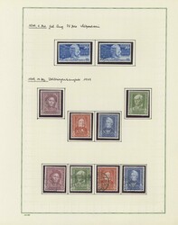 1949-1970. Postfrischer, vereinzelt ungebraucht, und gestempelt ...