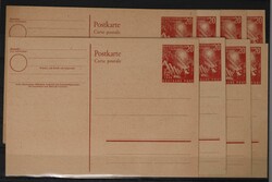 1949-1987 (ca.), etwa 500 nur ungebrauchte Ganzsachen aus den ...