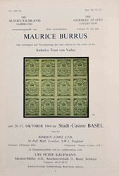 Altdeutschland, The Burrus German States, 1964, Robson Lowe 28.-31.10 ...