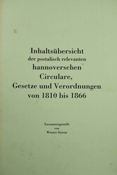 Hannover, Circulare 1814-1866, 5 gebundene Werke , ca. 100-120 Seiten ...