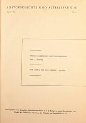 Deutscher Altbriefsammlerverein, Postgeschichte und Altbriefkunde, ...