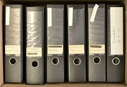 1900-1970(ca.), 6 Umzugskartons mit Ordnern voller Werbung, dabei ...