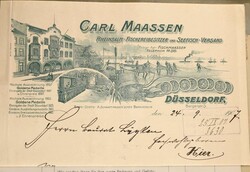 1880-1939(ca.), 2 Ordner voller Firmen-Rechnungen aus DÜSSELDORF, ...