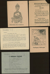 2. Weltkrieg, Zusammenstellung von ca. 40 Flugblättern, zumeist von ...