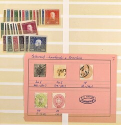 ÖSTERREICH 1850-1938, kleiner aber feiner Dublettenposten im ...