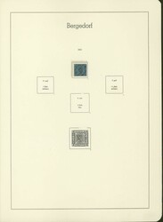 BERGEDORF 1861-1867, komplette ungebrauchte Sammlung inkl. der ½ S ...