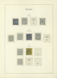 30: Old German States Bremen - Collections