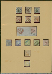 HAMBURG 1859-1867, gemischt ungebraucht und gestempelt geführt, ...