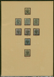 HANOVER 1850-1866, gestempelte Sammlung sauber aufgezogen auf ...