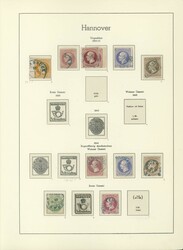 HANNOVER 1850-1866, weitgehend komplette gemischt ungebraucht und ...
