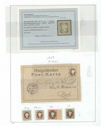HELGOLAND 1867-1879 ca., weitgehend komplett und gemischt ungebraucht ...