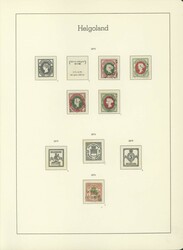 HELGOLAND 1867-1879, Restsammlung gemischt ungebraucht und gestempelt ...