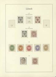 50: Old German States Lubeck - Collections