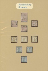 62: Old German States Mecklenburg Schwerin and Strelitz - Collections