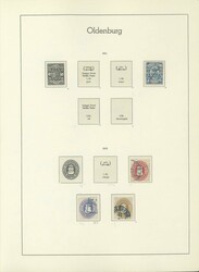 OLDENBURG 1852-1867, gestempelte Restsammlung auf ...