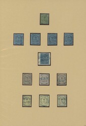 OLDENBURG 1852-1862, nach Hauptnummern komplette gestempelte Sammlung ...